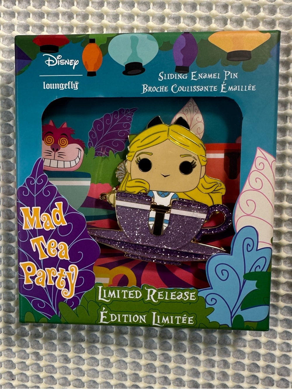 Funko Pop Disney Alice in Wonderland Mad Tea Party Sliding Enamel Pin